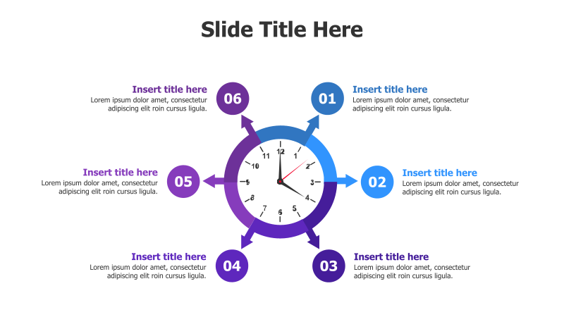 6-Point Clock Infographic