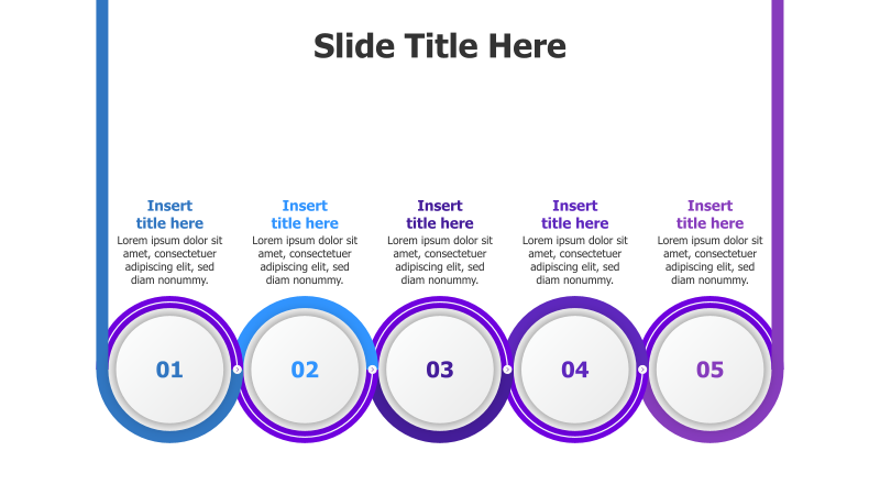 5-Point Hanging Circle Infographic