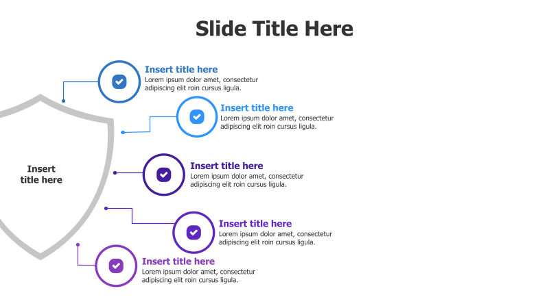 5-Point Branching Shield Infographic