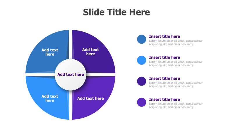 4-Point Circular Infographic