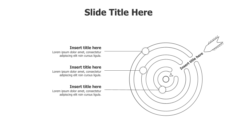 3-Point Outline Circular Goal Board