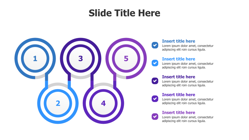 5-Point Circular Infographic