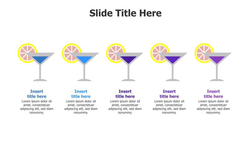 5-Part Comparison with Cocktail Glasses