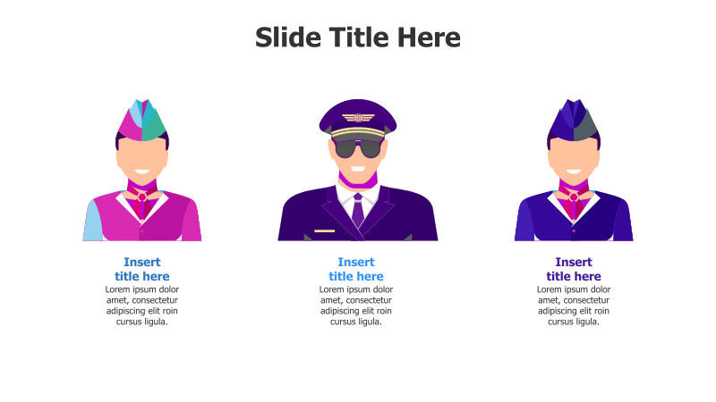 3-Point Airplane Staff Infographic