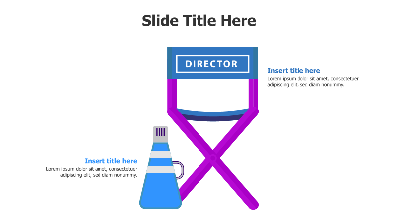 Director's Chair & Bottle Infographic