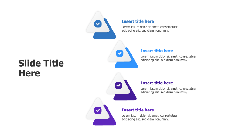 4-Point Triangle Infographic