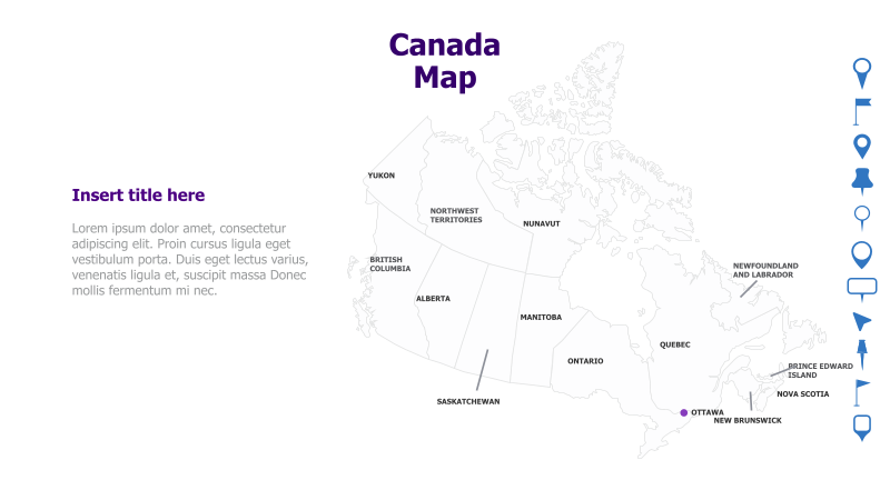 Canada Map with Provinces