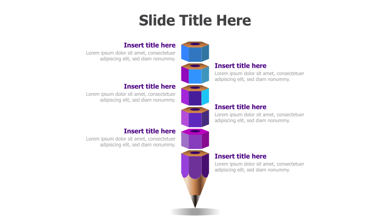 6-Point Pencil Infographic