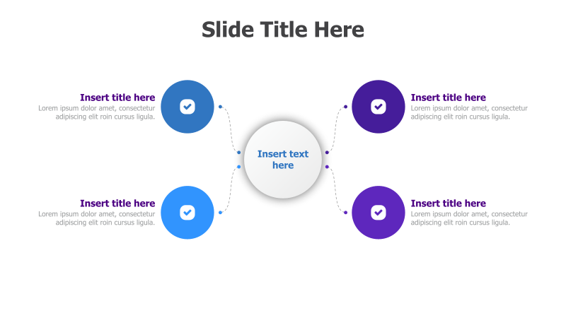 4 Points Branching from Central Idea