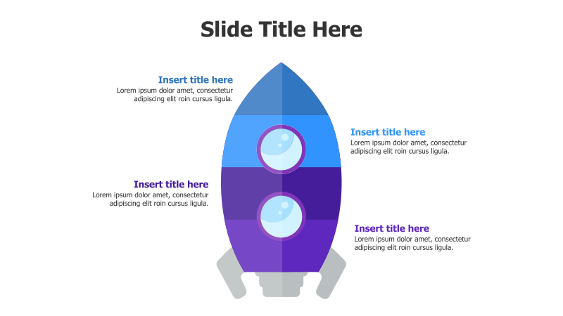 4-Point Rocket Infographic