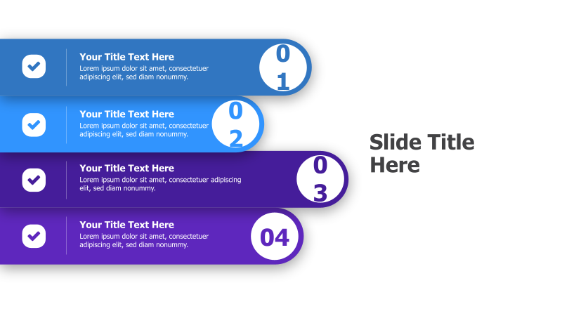 4-Point Stacked List with Numbers