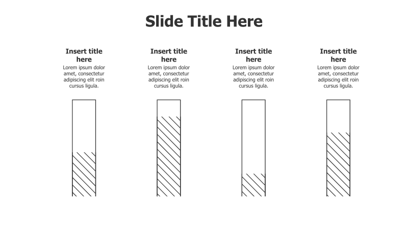4-Point Editable Outline Meters Infographic