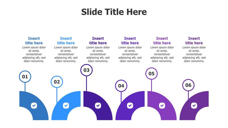 6-Step Circular Process with Icons