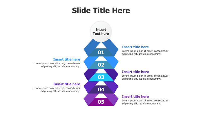 5-Step Circular Triangle Infographic