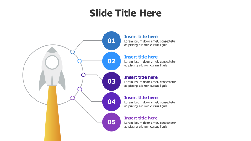 5-Step Rocket Launch Infographic