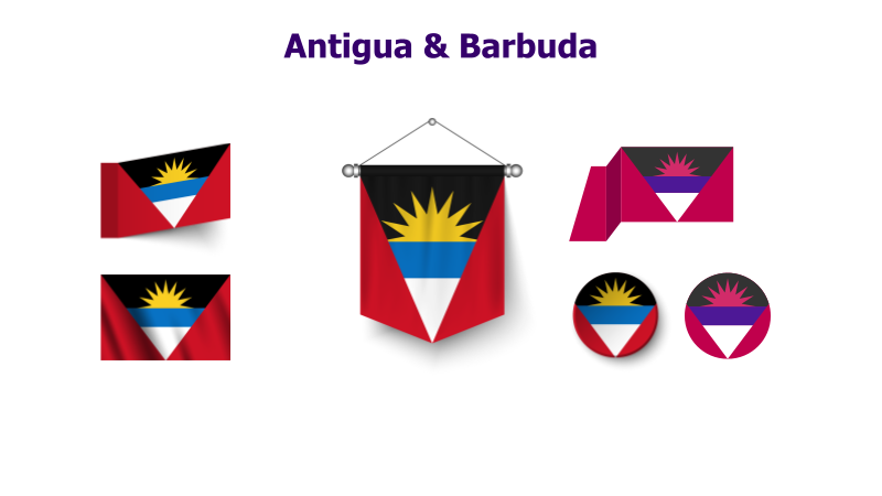 Antigua & Barbuda Flag Variations