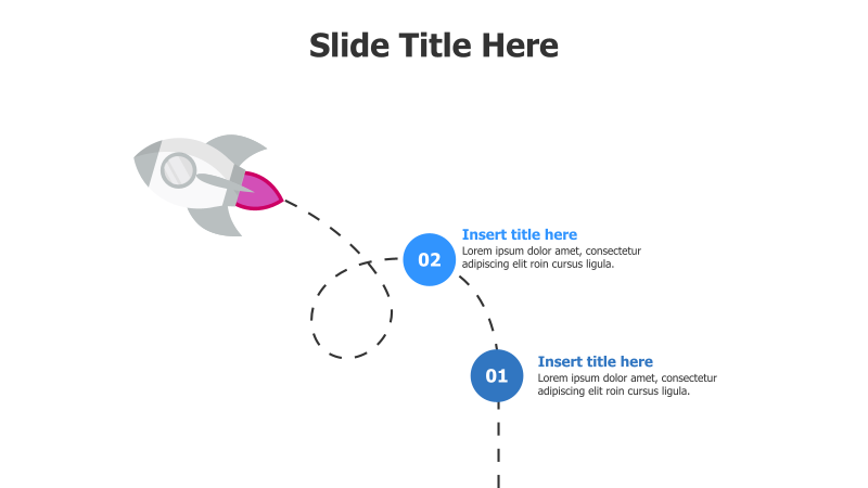 2-Point Launching Rocket Infographic