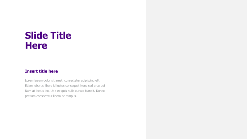 Title and Text Placeholder