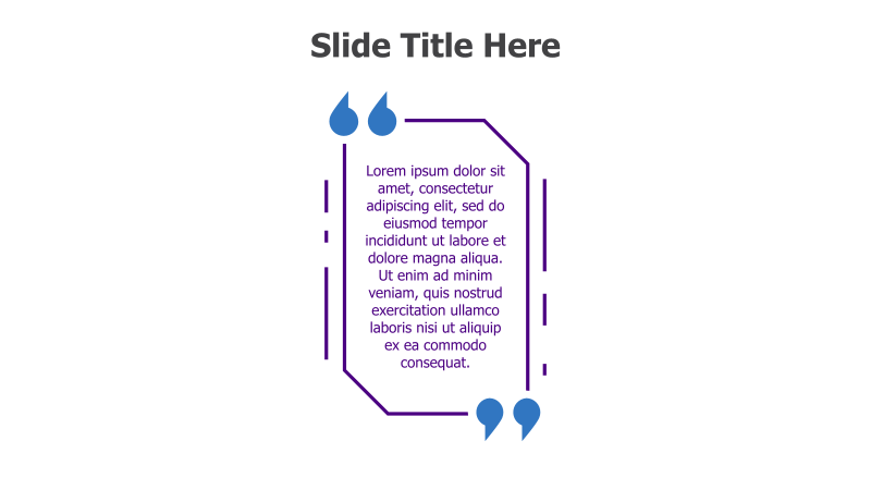 Quote with Hexagonal Highlight