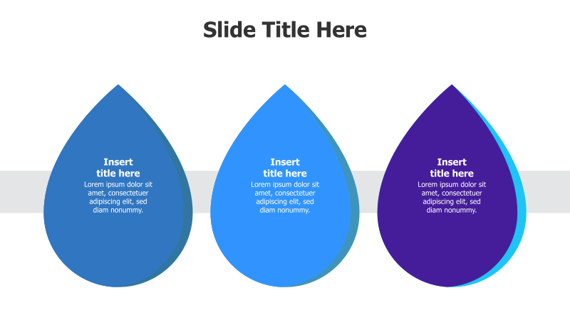 3-Point Waterdrop Infographic
