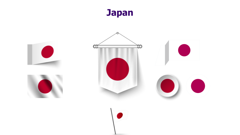 Japan Flag Variations