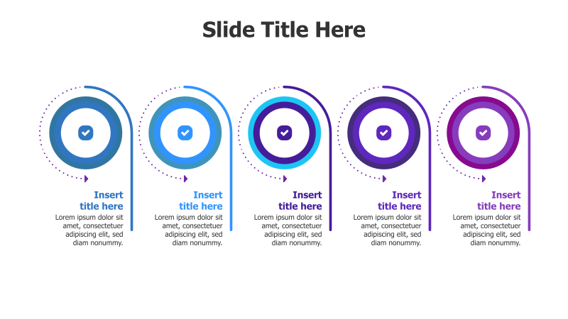 5-Step Circular Process with Icons