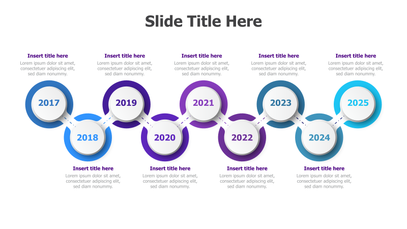 9-Point Circular Timeline