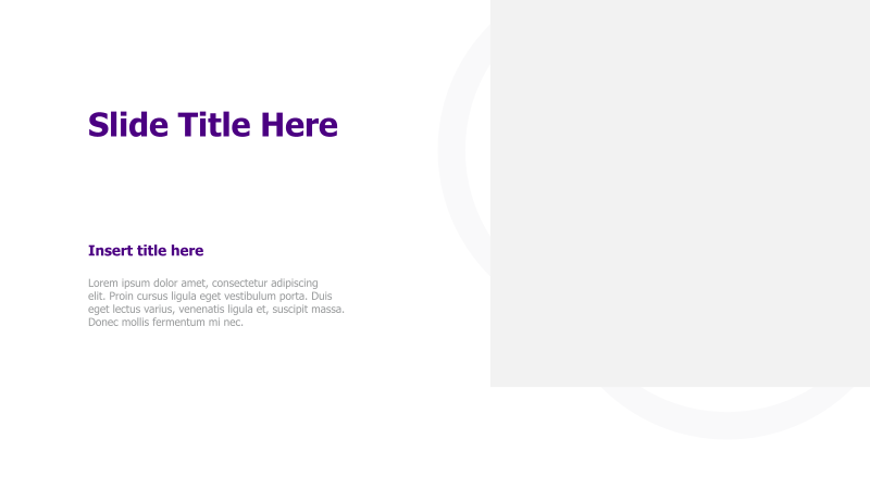 Title and Text with Abstract Shape