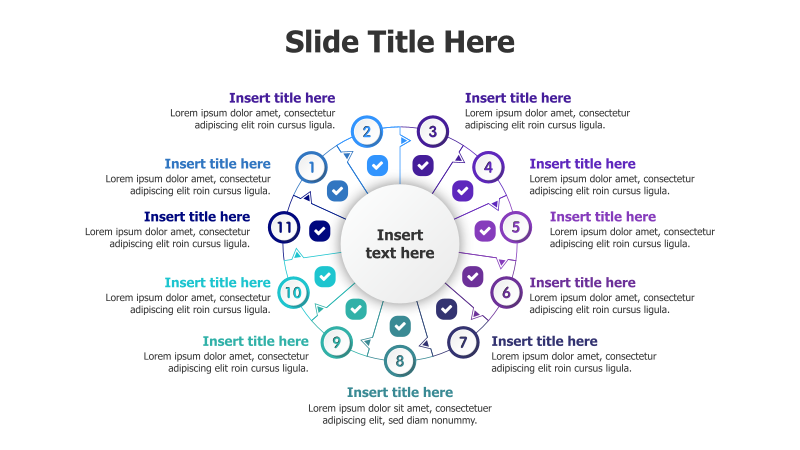 11-Point Circular Infographic