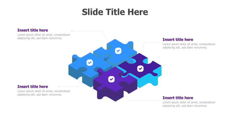 4-Piece 3D Puzzle Diagram