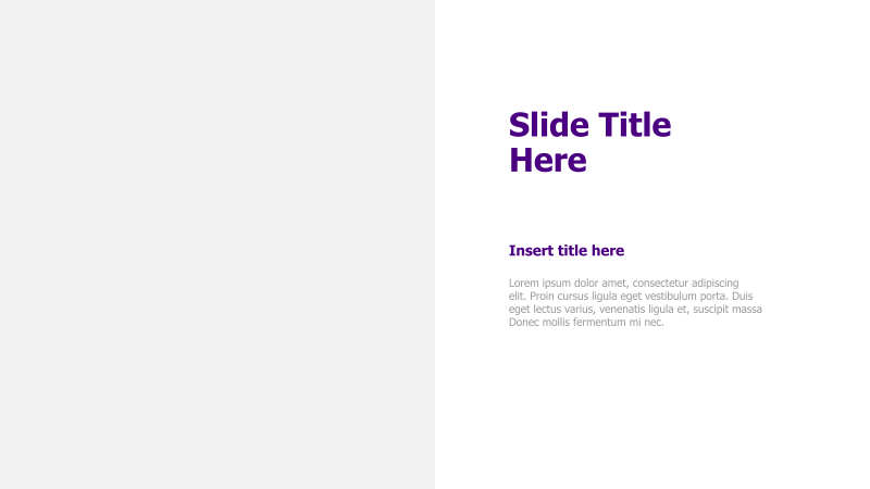 Simple Title and Content Slide