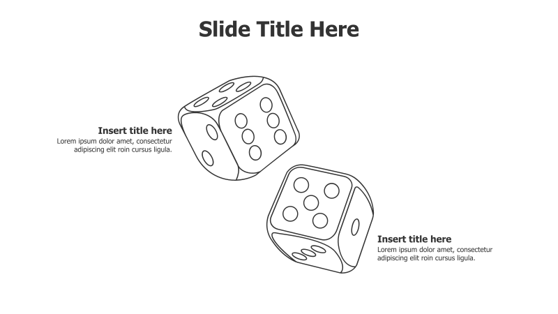 2-Point Outline Dice Infographic