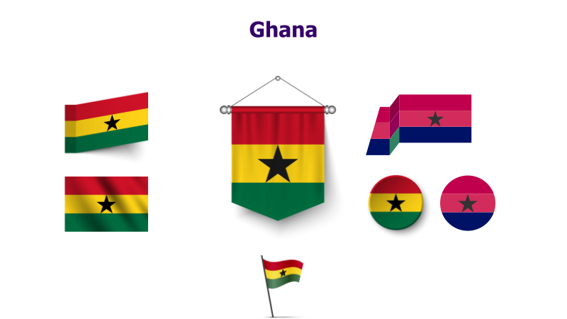 Ghana Flag Variations