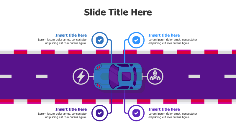 4-Point Electric Car Infographic