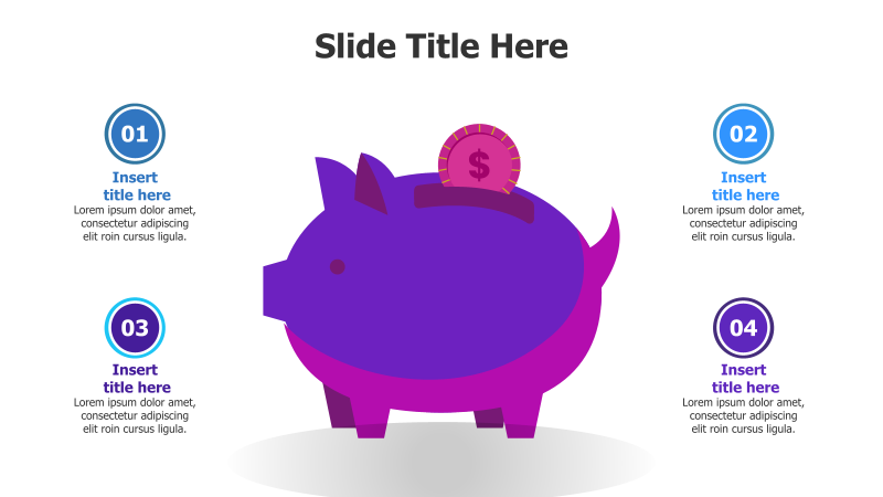 4-Point Piggy Bank Infographic