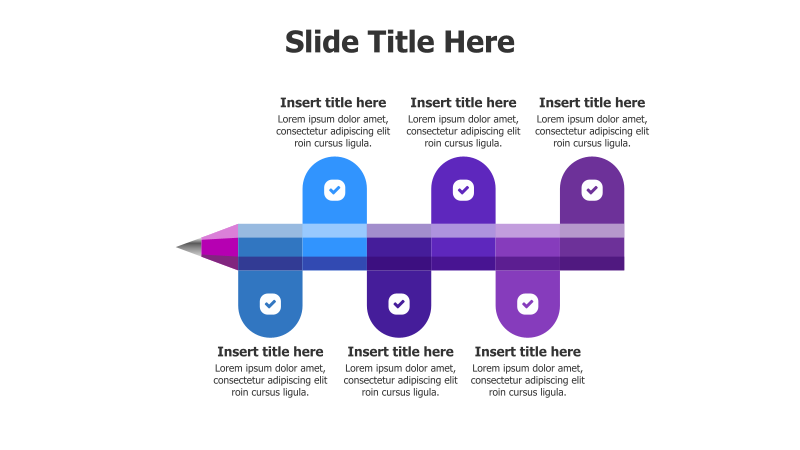 6-Point Pencil Infographic