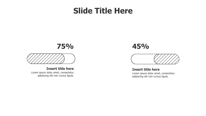 2 Outline Editable Meters with Percentage Infographic