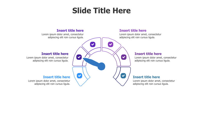6-Point Editable Doodle Meter Infographic