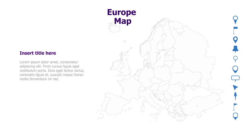 Europe Map Template