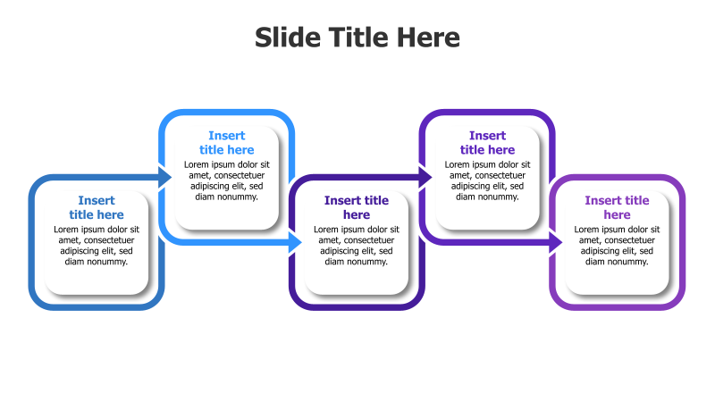 5-Point Curved Square Flow Diagram