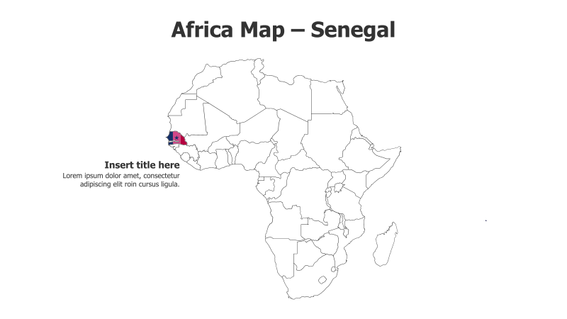 Africa Map - Senegal