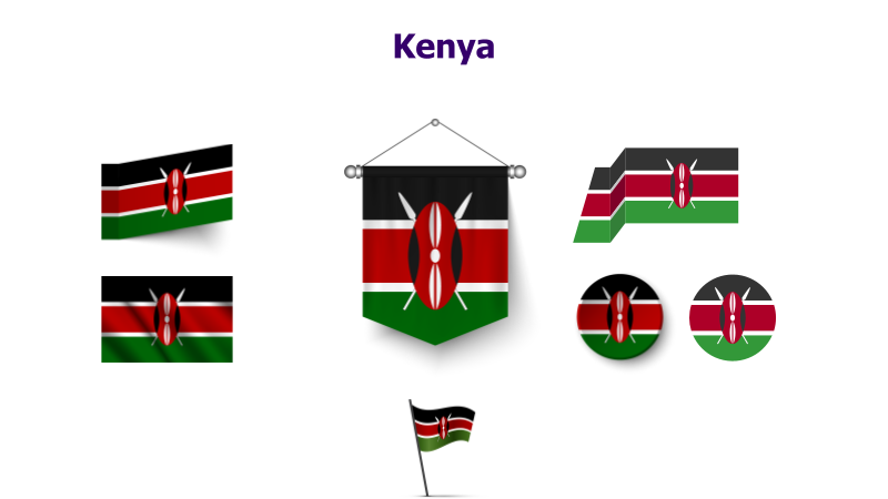 Kenya Flag Variations