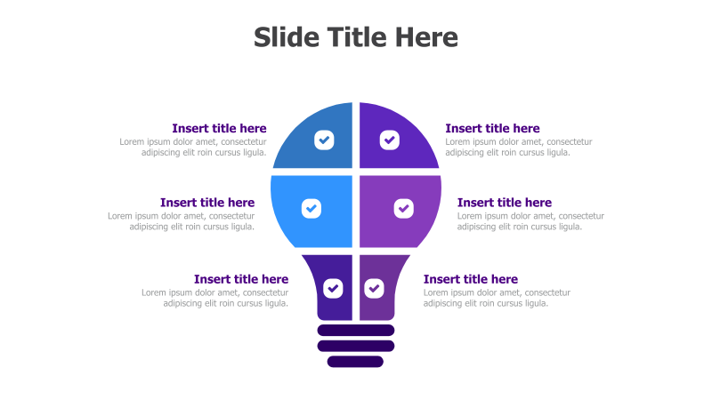 6-Point Bulb Infographic