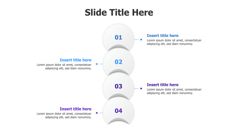 4-Point Continuous Circle Infographic