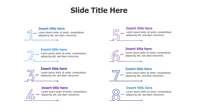8-Step Numbered Infographic