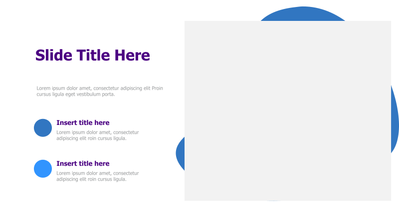 Two-Point Title with Right Image Placeholder