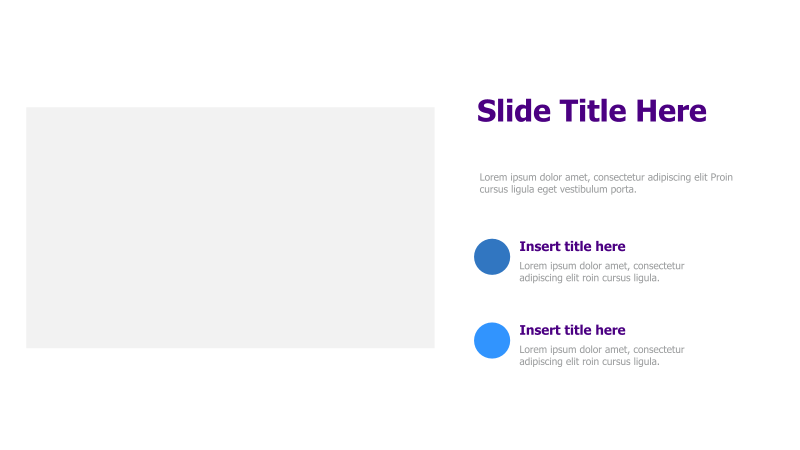 Two-Point Title with Image Placeholder