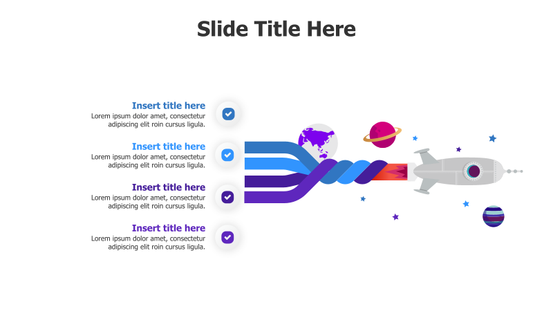 4-Point Rocket Infographic