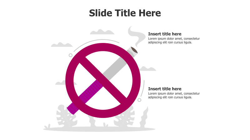 No Smoking Sign Infographic