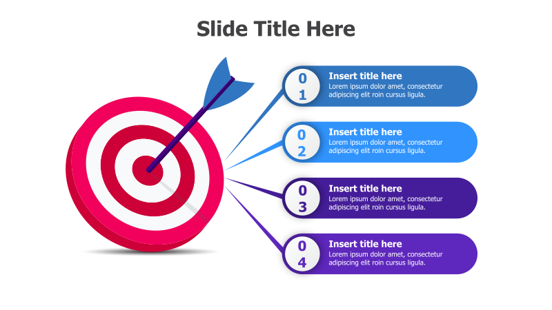 4-Point Target Goals Infographic